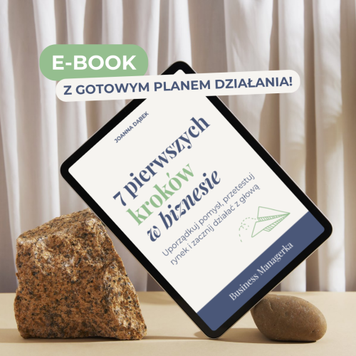 E-book: 7 pierwszych kroków w biznesie